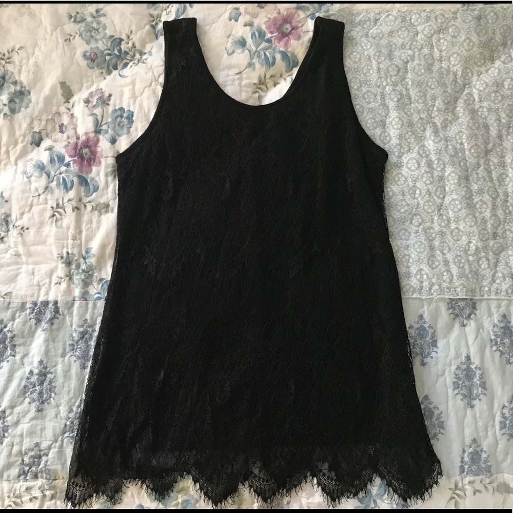 Maurices Black Lace Tank